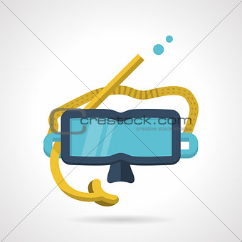 Snorkeling mask flat vector icon