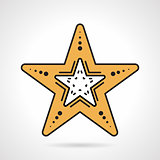 Starfish flat style vector icon