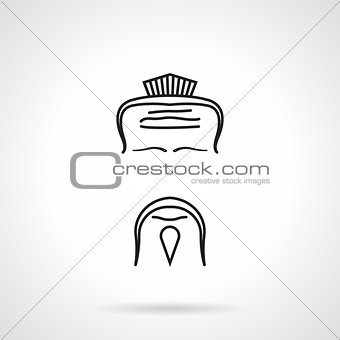 Japanese chef vector icon