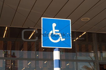 sign of disabled parking