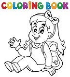 Coloring book pupil theme 5