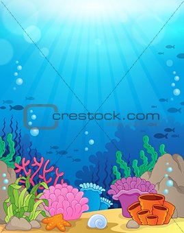 Ocean underwater theme background 3