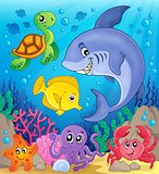 Underwater ocean fauna theme 6