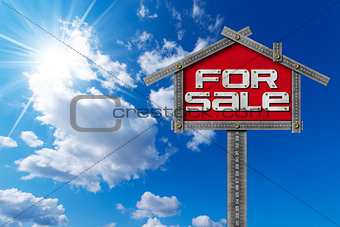House For Sale Sign - Metallic Meter