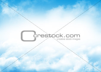 Blue sky and clouds abstract background