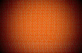 Red brick wall background.