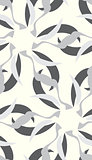 Gray Way Flowers Pattern