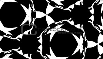 Black and White Symmetrical Pattern