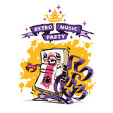 Retro Music Party Poster