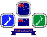 map of New Zealand