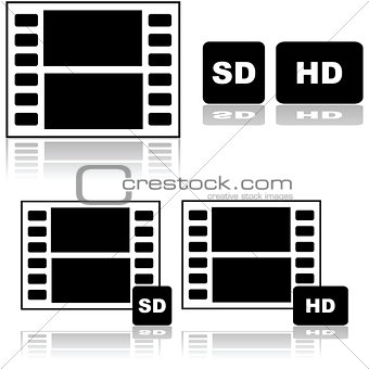 Standard and high definition movies