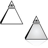 Eye and pyramid