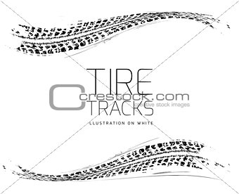Tire tracks background