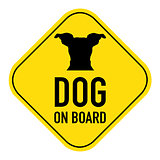 dog on board sign