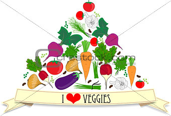 Vegetables card
