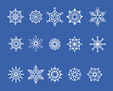 Snowflakes set 