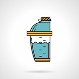 Shaker bottle flat design vector icon