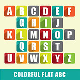 ABC - colorful flat design characters