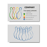 Business card with skittles