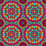 Seamless colorful abstract hand-drawn pattern