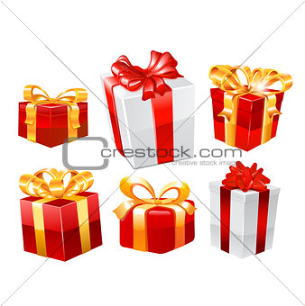 Gifts set. Vector