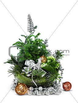 Modern Christmas decoration arrangement