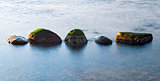 stones in the sea