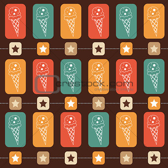 Ice-cream seamless  pattern