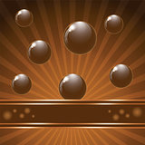 Cover chocolate sweets box background. 