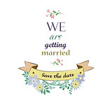 Save The Date card