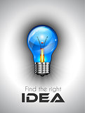 Idea high quality lamp Icon to use for branstorming concept