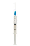 Syringe with isolated on white