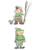 Fisherman and hunter