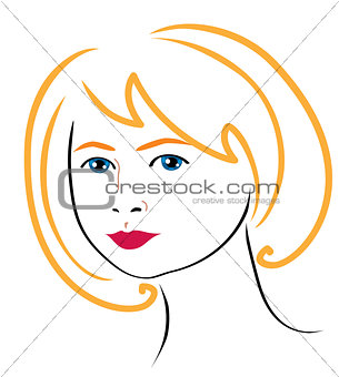 woman face drawing 4