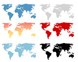 World map set