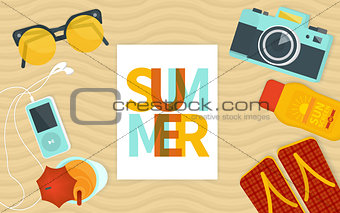 Summer banner template