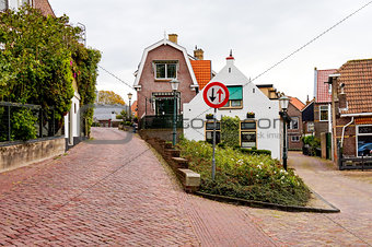 Quiet streets in Urk, the Netherlands