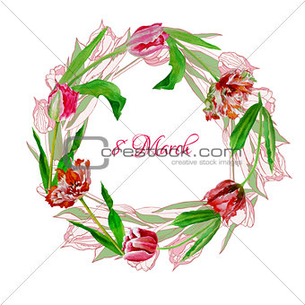 Wreath with tulips-04