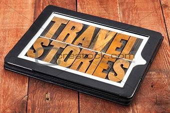 travel stories typography