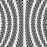 Design warped monochrome vertical decorative pattern