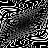 Design monochrome whirl ellipse movement background