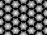 Design seamless monochrome hexagon pattern