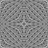 Design monochrome warped grid pattern