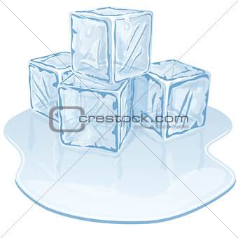 ice cube pile
