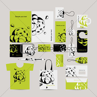 Corporate business style, abstract design green