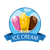 vector logo assortment of ice cream
