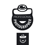 vector logo camera for professional photographer