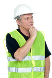 Shot of a thoughtful project engineer