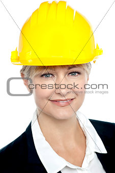 Closeup shot of contemporary construction engineer