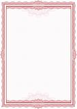 Classic guilloche border for diploma or certificate / vector